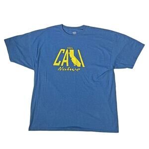 Vintage Vans "Cali Native" Blue Crewneck T-Shirt - Men's Lrg